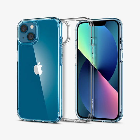 ACS03204 - iPhone 13 Pro Max Case Ultra Hybrid in crystal clear showing the back